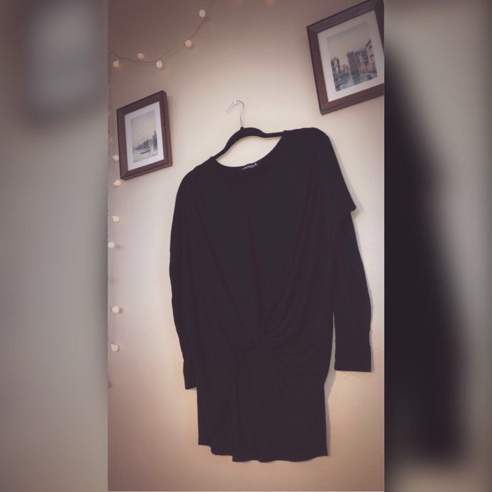 Beautiful and soft black swirl blouse